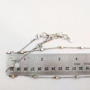 Lucky Brand Gold & Silver Bead Layering Necklace